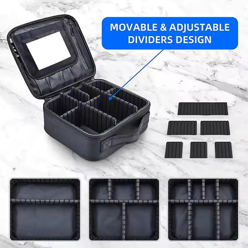 Professional Makeup Case Travel Cosmetic Organizer Waterproof Beauty Storage Bag