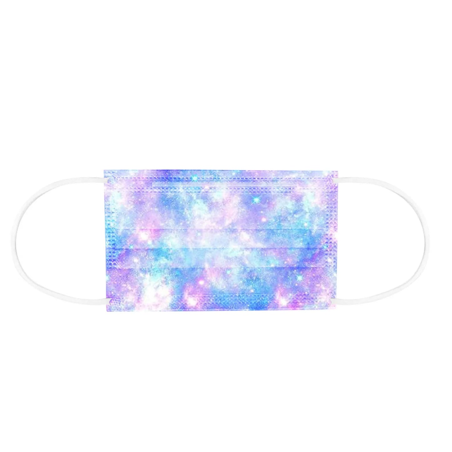 Children’s Gradient Star Disposable Face Masks – 3-Ply Non-Woven, Outdoor Use, Cute Printed Design (50 Pack)