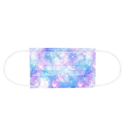 Children’s Gradient Star Disposable Face Masks – 3-Ply Non-Woven, Outdoor Use, Cute Printed Design (50 Pack)