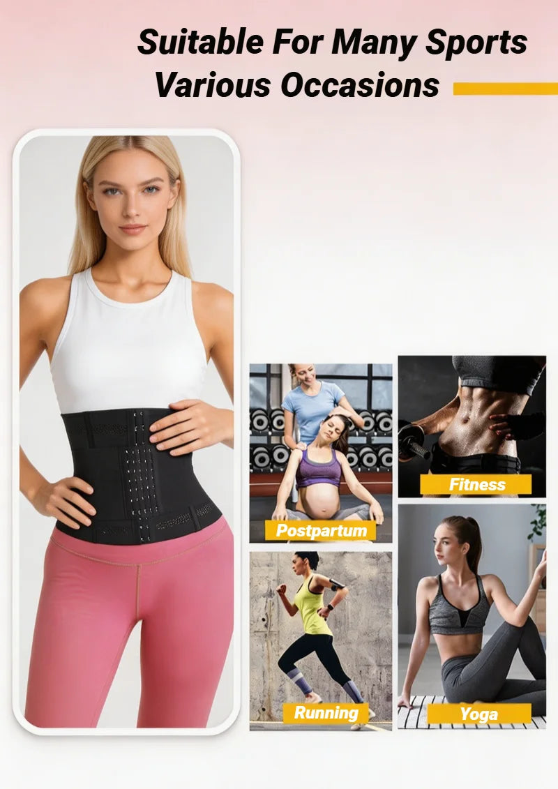 Women’s Waist Trainer Corset Body Shaper Firm Tummy Control Waist Cincher Belt