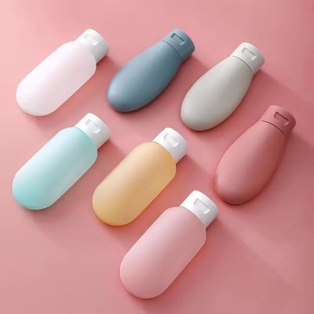 3-Piece Travel Refillable Silicone Bottles – 60ml/100ml Squeeze Tubes for Shampoo, Lotion & Toiletries