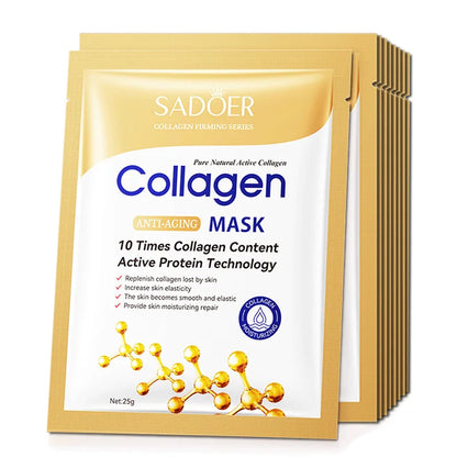 20pcs Hyaluronic Acid & Collagen Face Masks – Moisturizing, Firming, Hydrating Korean Skincare Sheet Masks