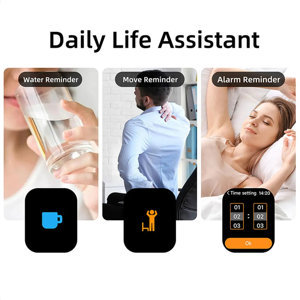 Smart Watch 1.83" HD Bluetooth Call Fitness Tracker for Android iPhone