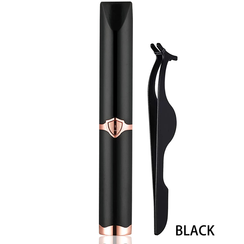 Portable Heated Eyelash Curler – 3 Temperature Modes, USB Rechargeable Lash Curler for Natural & False Eyelashes