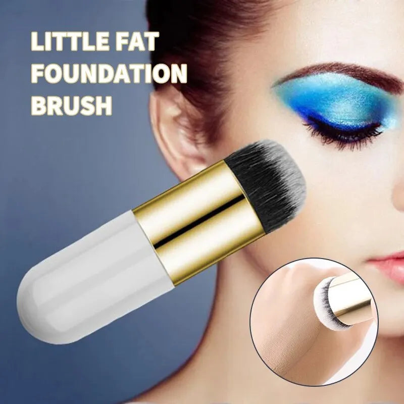 Mushroom Foundation Brush – Large & Small Makeup Brush Set | Soft Synthetic Bristles | For Foundation, BB Cream & Liquid Makeup