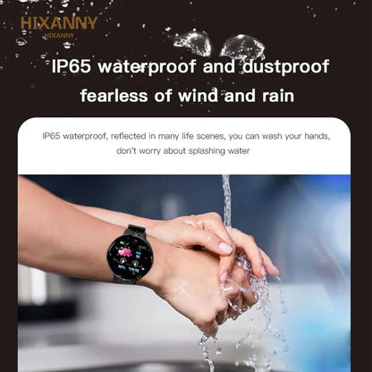 XMSJ Smart Watch Fitness Tracker | Heart Rate & Sleep Monitor | Activity Tracker | Round Touch Screen | Android & iOS