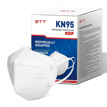 KN95 Face Masks 5-Layer Protective Masks Individually Wrapped Breathable Foldable