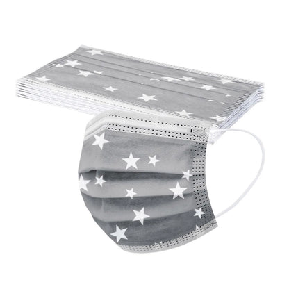 50PCS 3-Ply Disposable Face Masks with Ear Loops – Breathable Protective Masks for Adults, Bulk Pack Mascarillas Desechables