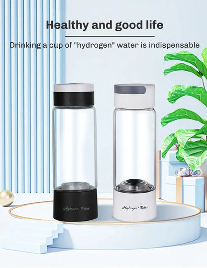 Portable Electric Hydrogen Water Bottle – Titanium Filter, USB Rechargeable, Hydrogen-Rich for Health & Wellness