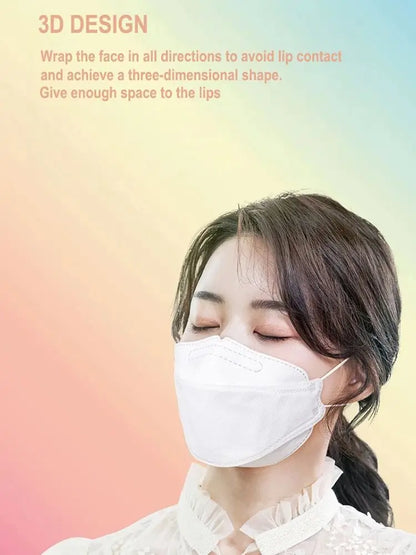 30PCS KN95 / FFP2 Multicolor Face Masks – 3D Fish Design, 3-Layer Disposable Protective Masks, Individually Packaged for Adults