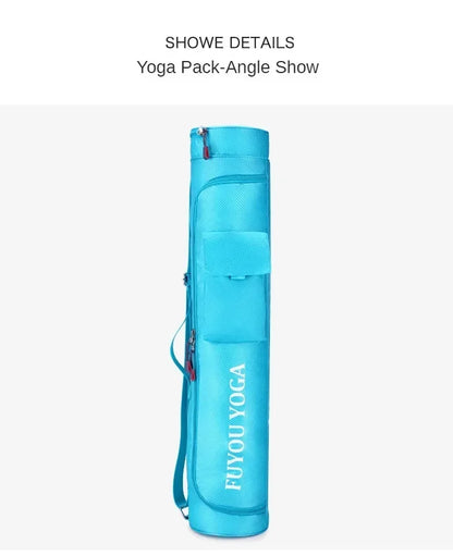 Yoga Mat Carrying Bag with Zipper Pockets – Large Capacity Fitness Gym Knapsack, Waterproof Sports Yoga Mat Holder (Women)
