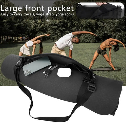 Portable Yoga Mat Carry Bag with Adjustable Shoulder Strap