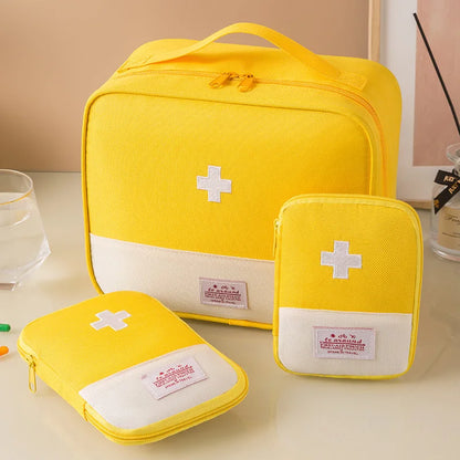 Portable Travel Medicine Storage Bag First Aid Organizer Large Capacity Oxford Case