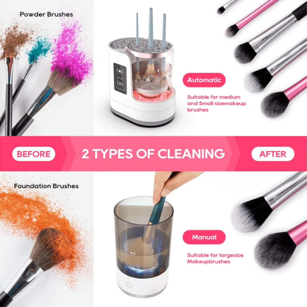 Electric Makeup Brush Cleaner for Women, Fast & Easy Brush Cleaning Tool