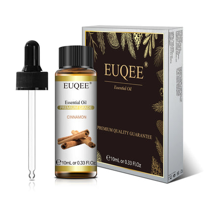 EUQEE 10ml Natural Plant Essential Oil with Dropper – Pure Lavender, Jasmine, Eucalyptus, Vanilla Oils for Diffuser, Humidifier, Aromatherapy