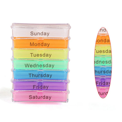 28-Compartment Medicine Box Organizer – Drawer-Style Pill Storage Case, Plastic Home Health Care Organizer