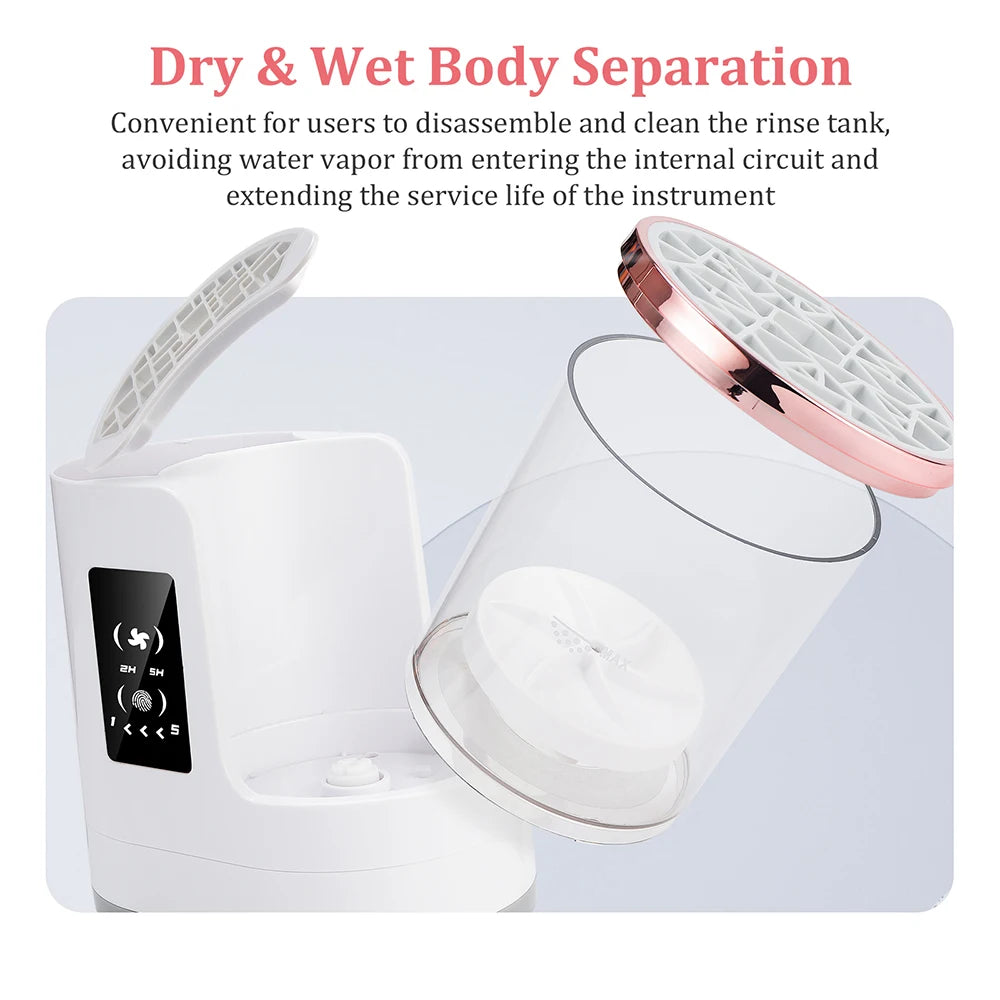 Automatic Makeup Brush Cleaner & Dryer – Electric Cosmetic Brush Washing Machine, Air Drying Stand