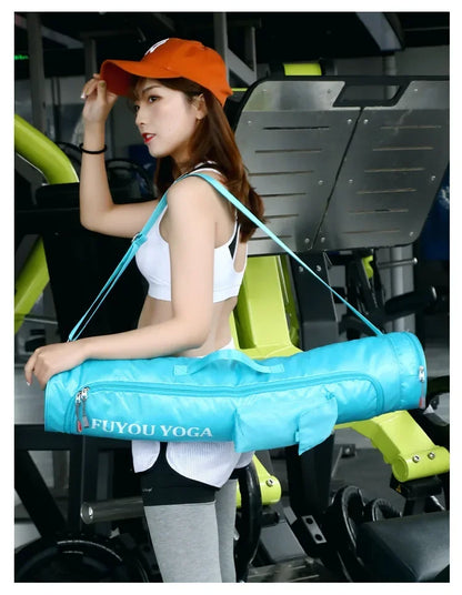 Yoga Mat Carrying Bag with Zipper Pockets – Large Capacity Fitness Gym Knapsack, Waterproof Sports Yoga Mat Holder (Women)