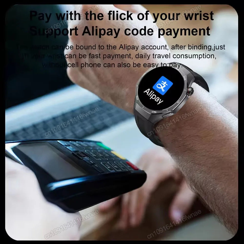 Smart Watch GPS NFC Bluetooth Call 1.52" HD Fitness Tracker Android iPhone