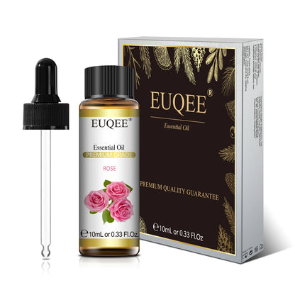 EUQEE 10ml Natural Plant Essential Oil with Dropper – Pure Lavender, Jasmine, Eucalyptus, Vanilla Oils for Diffuser, Humidifier, Aromatherapy