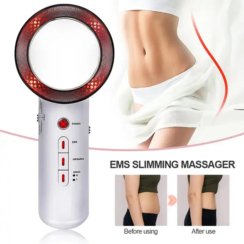 RF & EMS Beauty Massager with LED Light – Skin Firming, Toning & Self-Care Device