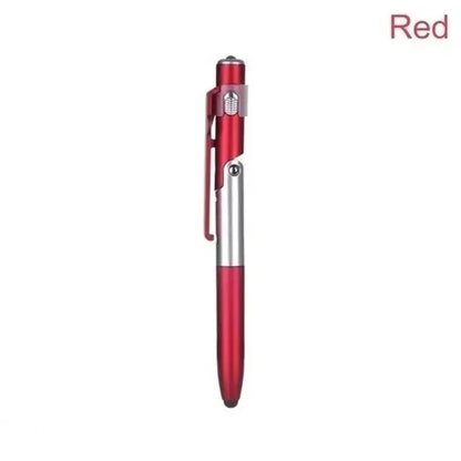 4-in-1 Multifunction Stylus Ballpoint Pen with LED Light, Phone Stand & Touch Screen Tip – Portable Writing Tool for Reading & Office