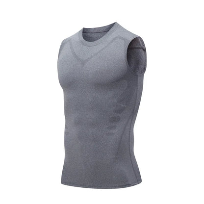 Men's Compression Tank Top Sleeveless Gym Shirt Quick Dry Workout Fitness Vest