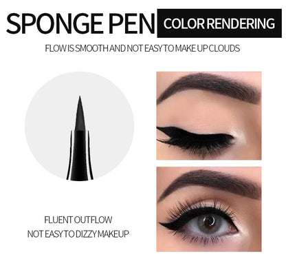 ANQINA 4D Waterproof Mascara & Liquid Eyeliner Set – Long-Lasting Curling Eye Makeup (Full Size)