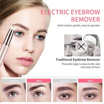 Women’s Electric Eyebrow Trimmer & Facial Hair Remover – Rechargeable Precision Brow Shaper Pen