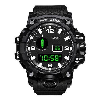 MAYZHISU Men’s Digital Sports Watch | Large Dial | Alarm, Stopwatch & Backlight | 3ATM Water Resistant | Military Style Wristwatch