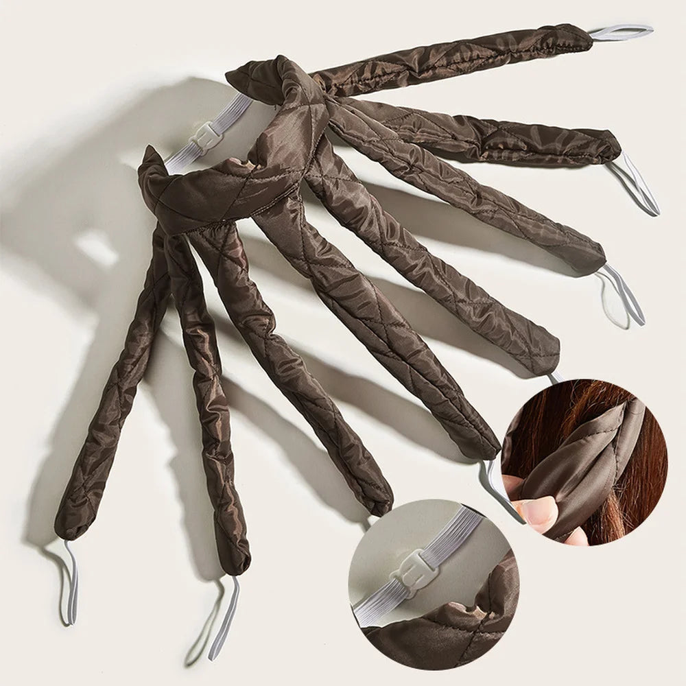Heatless Octopus Hair Curler Headband – Soft Foam Overnight Curling Rod with Velcro Strap (1-Pack)