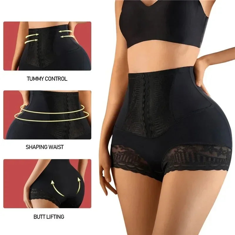 Women’s High Waist Shapewear Shorts Tummy Control Body Shaper Panties Slimming Underwear