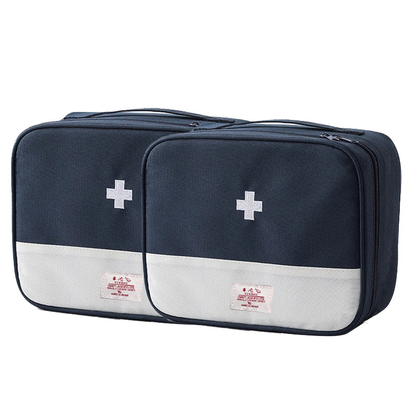 Portable Travel Medicine Storage Bag First Aid Organizer Large Capacity Oxford Case