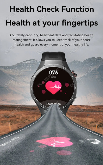 Smart Watch GPS NFC Bluetooth Call 1.52" HD Fitness Tracker Android iPhone