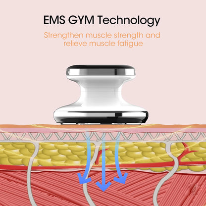 EMS & RF Body Slimming Machine with Fat Burner Gel – Radio Frequency, Microcurrent, IPL Body Sculpting & Weight Loss Massager