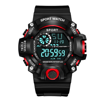 MAYZHISU Men’s Digital Sports Watch | Large Dial | Alarm, Stopwatch & Backlight | 3ATM Water Resistant | Military Style Wristwatch