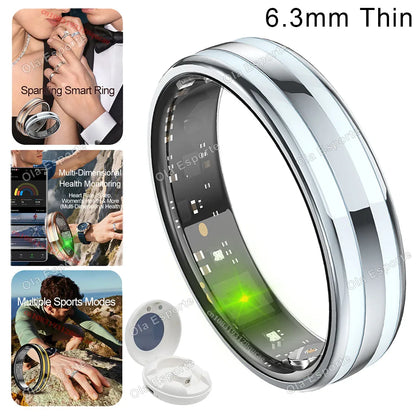 Smart Ring Fitness Tracker Heart Rate Sleep Monitor Waterproof for Android iOS