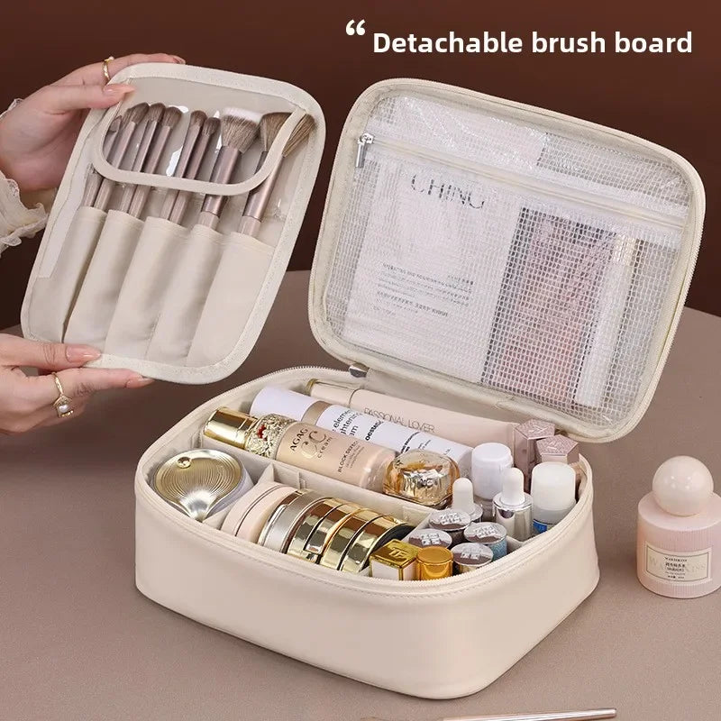 New Women’s Luxury Makeup Bag – Large-Capacity Portable Cosmetic & Toiletry Travel Organizer