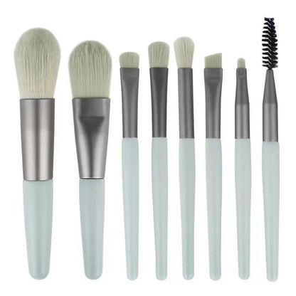 8PCS Soft Fluffy Makeup Brush Set Foundation Blush Powder Eyeshadow Kabuki Blending Brushes