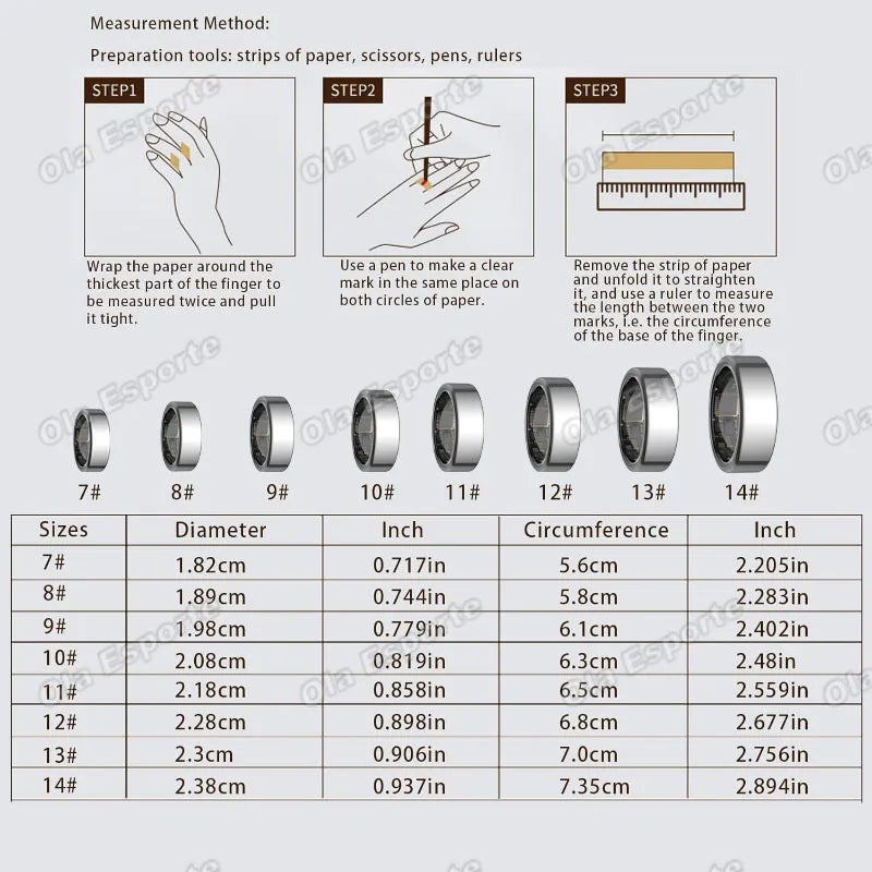 Smart Ring Fitness Tracker Call Alerts Sleep Monitor IP68 Waterproof Ring
