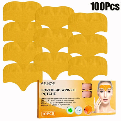 10-100pcs Forehead Wrinkle Patches – Anti-Wrinkle Gel Patches for Forehead Line Removal & Skin Care