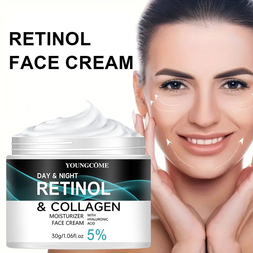 YOUNGCOME Retinol Cream – Anti-Aging Face Moisturizer for Skin Elasticity, Radiance & Texture Improvement