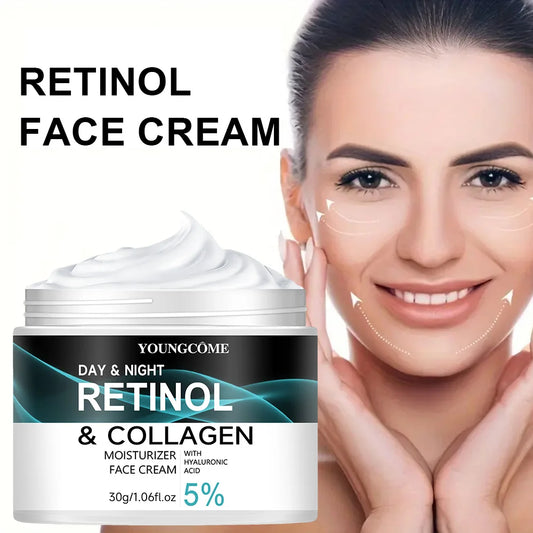 YOUNGCOME Retinol Cream – Anti-Aging Face Moisturizer for Skin Elasticity, Radiance & Texture Improvement