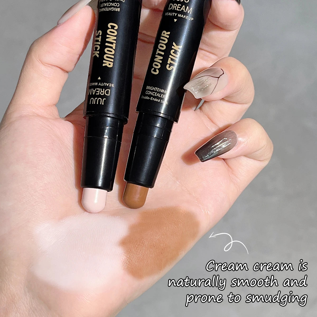Double-Ended Contour & Highlighter Stick – 3D Face Shaping, Brightening, and Nose Shadow Makeup Stick