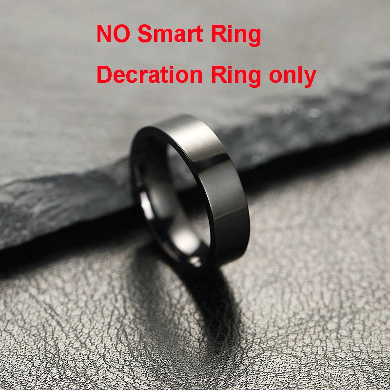Smart Ring Health Fitness Tracker LED Touch Display Heart Rate Sleep Monitor Waterproof