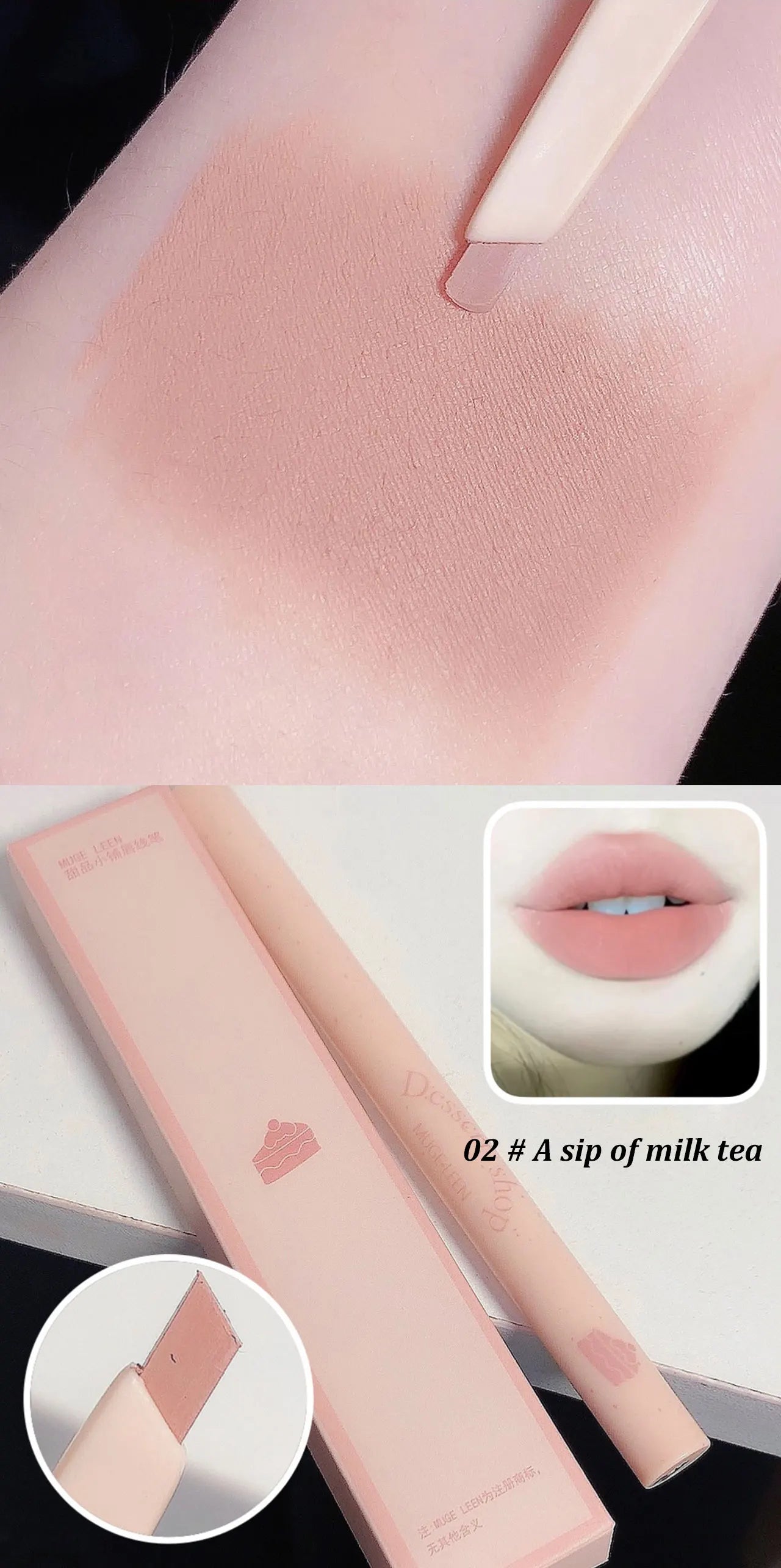 Automatic Rotating Lip Liner Pencil – Waterproof, Long-Lasting, Smooth Application, No Sharpening Needed