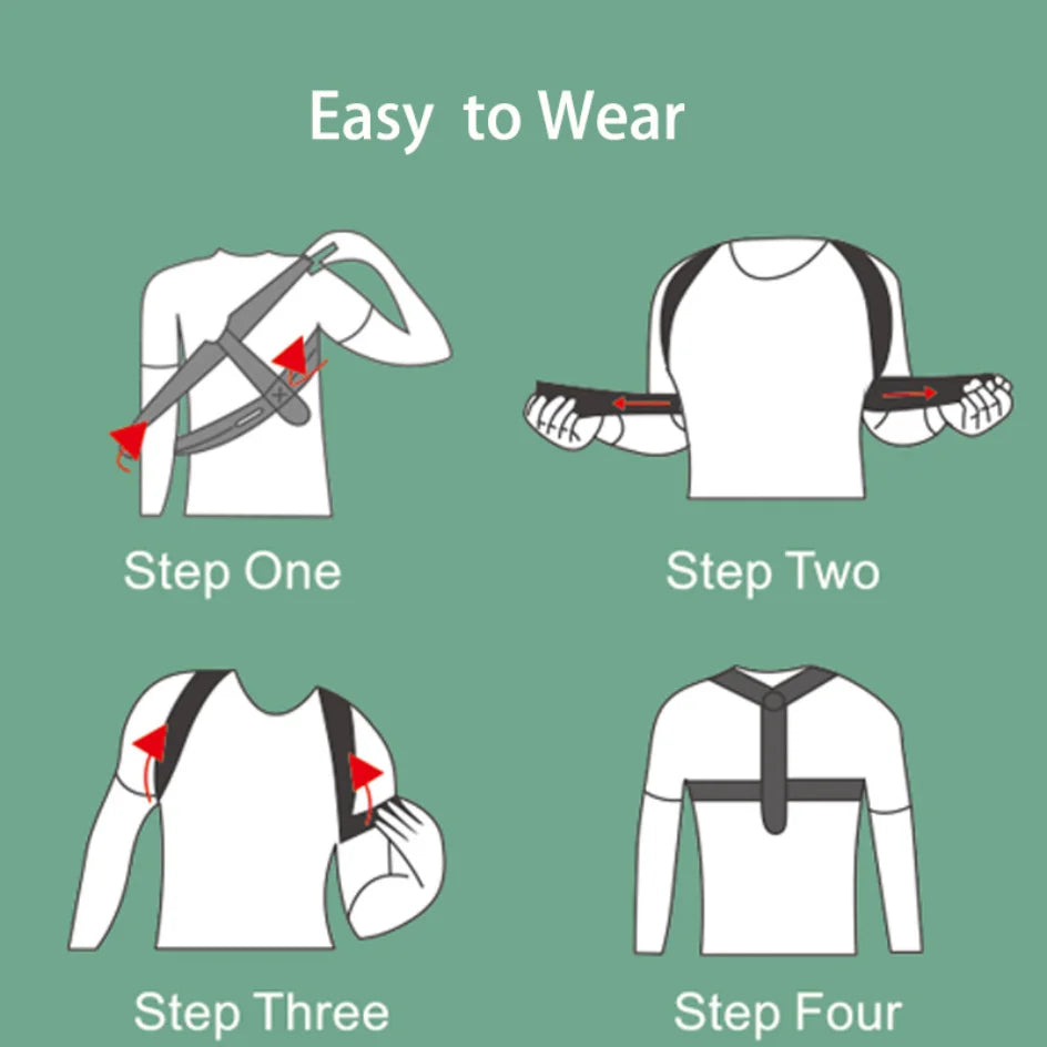 Adjustable Back & Shoulder Posture Corrector – Clavicle and Spine Support Belt for Better Posture, Neck & Upper Back Brace for Home, Office, and Sports