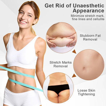 Cordless Body Sculpting Massager – RF, Red Light & Vibration – Handheld Skin Tightening & Toning Device for Belly, Waist, Arms & Legs