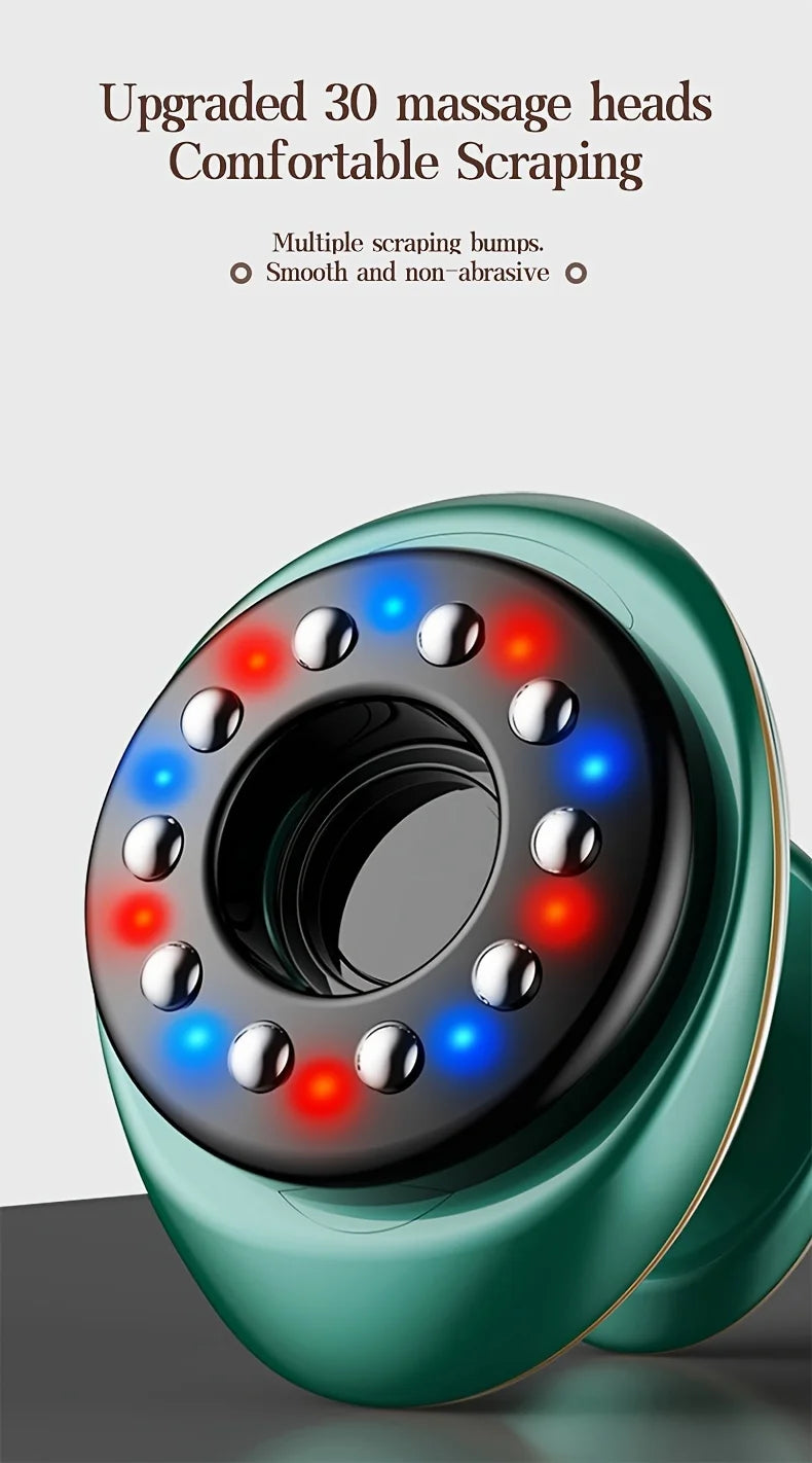 Electric Meridian Massage Brush Body Cupping Scraping Massager for Back & Abdomen