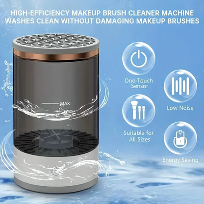 USB Powered Makeup Brush Cleaner & Dryer – Odorless, Battery-Free, Plug-and-Play Brush Washing Tool